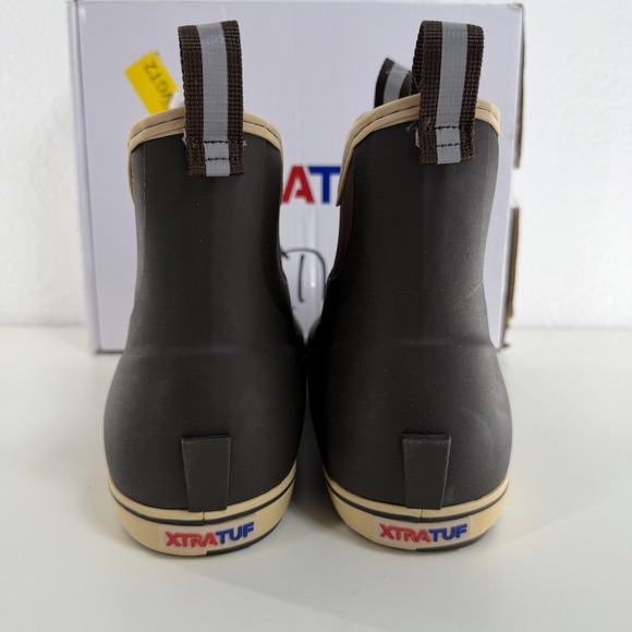 Xtratuf 6" Ankle Deck Boots Mens Size 13 Brown Waterproof Slip Resistant 22734 - Picture 5 of 9